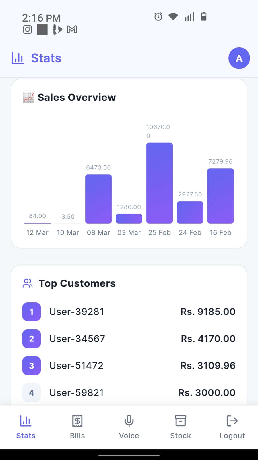 Asaani secure cloud sync screen